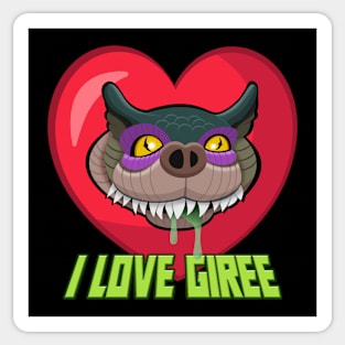I Love Giree - Red & Green Sticker